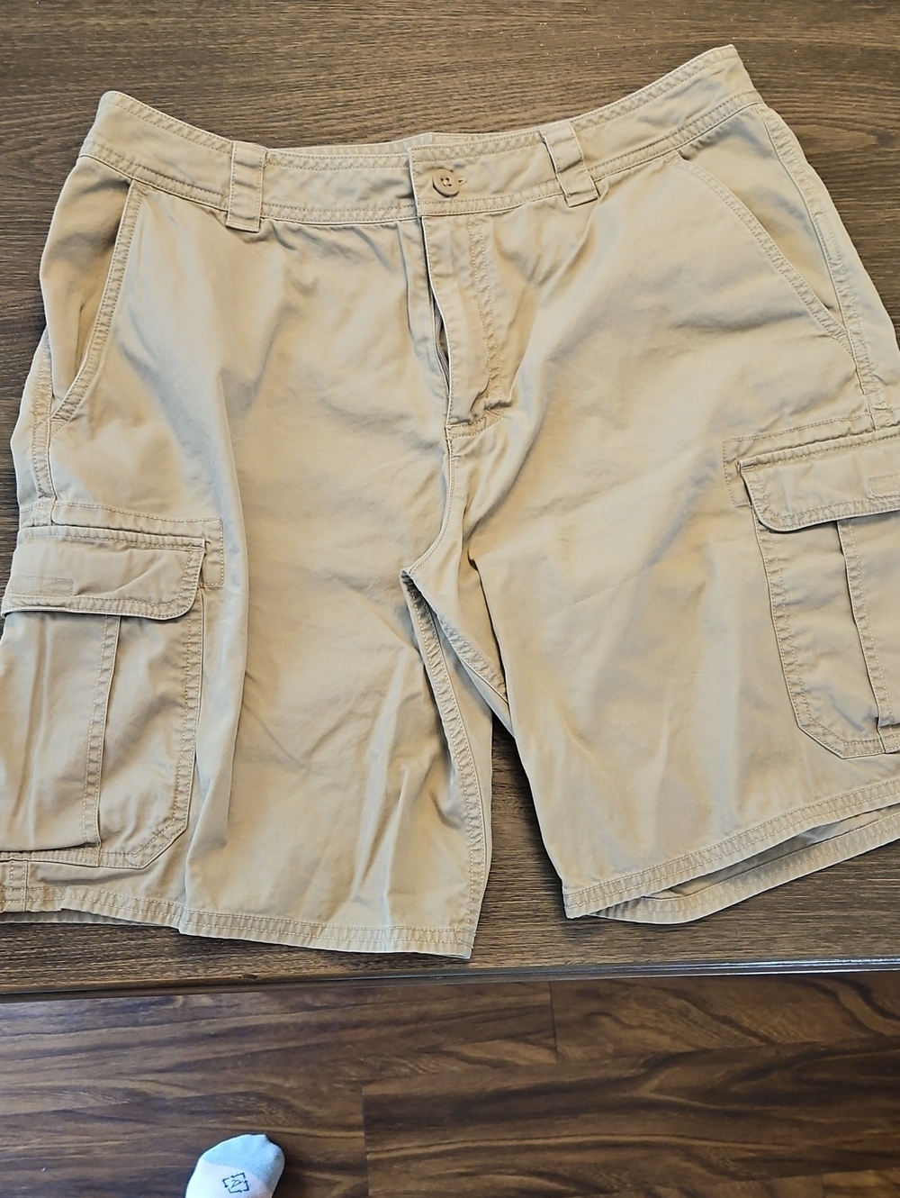 Men's North Face Khaki Cargo Shorts - Casual Pocket Utility